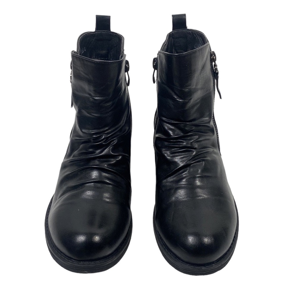 Corkys Cherish Black Vegan Leather Booties - Picture 2 of 8